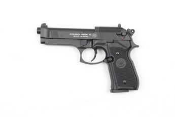 Black Beretta 92FS CO2 pistol on a white background