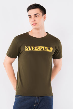 Men's SUPERFIELD Cotton T-Shirt (Olive)