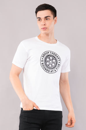 Men's GROUP THERAPY Cotton T-Shirt (White)