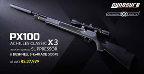 PX100 Achilles X3 with Bushnell 3-9x40 AOE